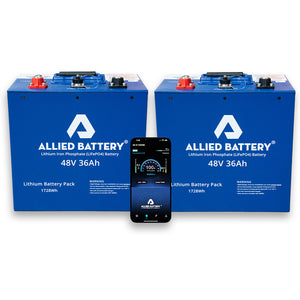 Allied 48V 36AH LiFePO4 Lithium Golf Cart Batteries - "Drop-in-Ready"