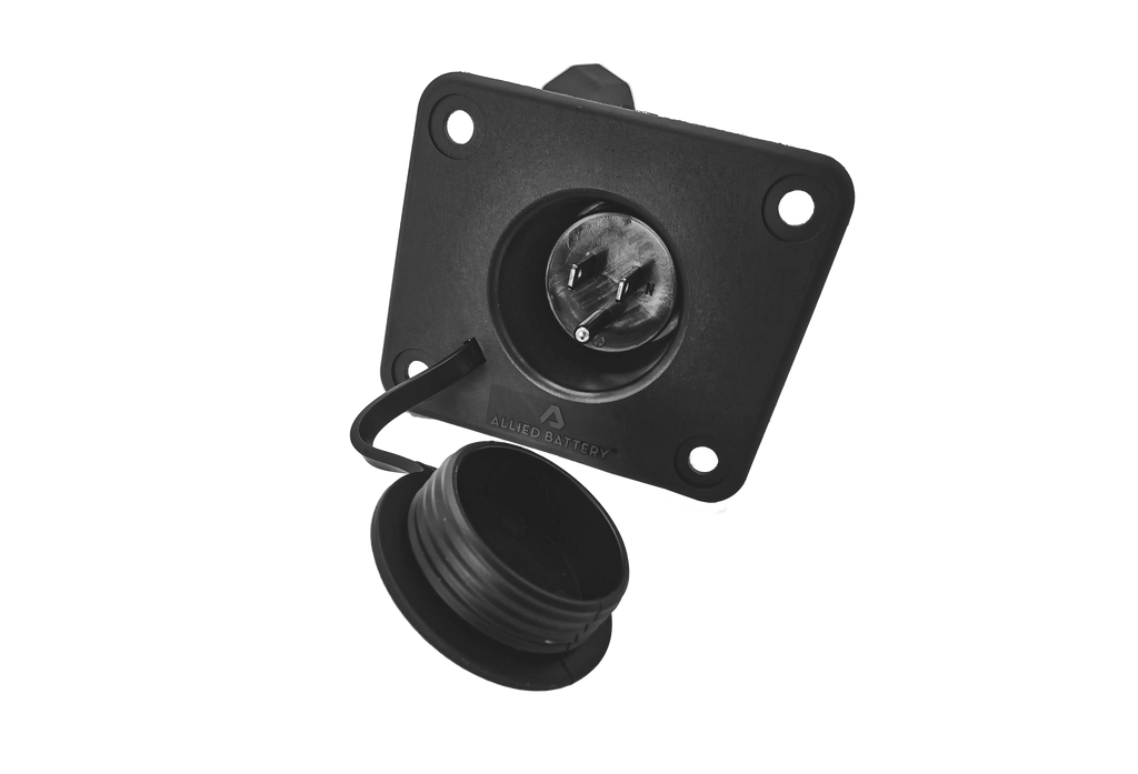 EZGO 48V Onboard 110v Charging Receptacle with Extension Cord Plug
