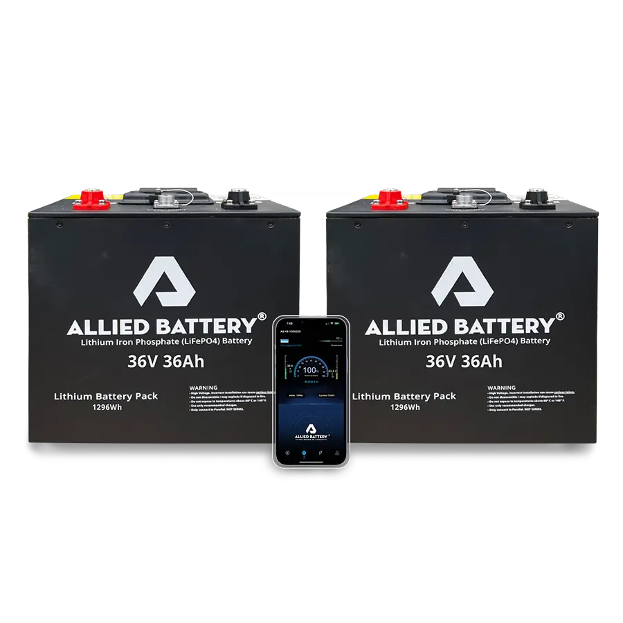 36V Lithium LiFePO4 Batteries for EZGO TXT Golf Cart
