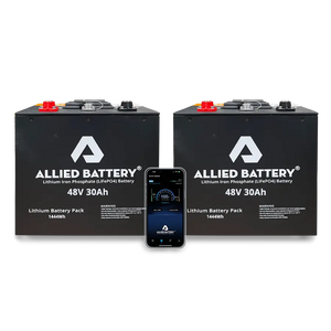Allied 48V 30AH LiFePO4 Lithium Golf Cart Batteries - "Drop-in-Ready"