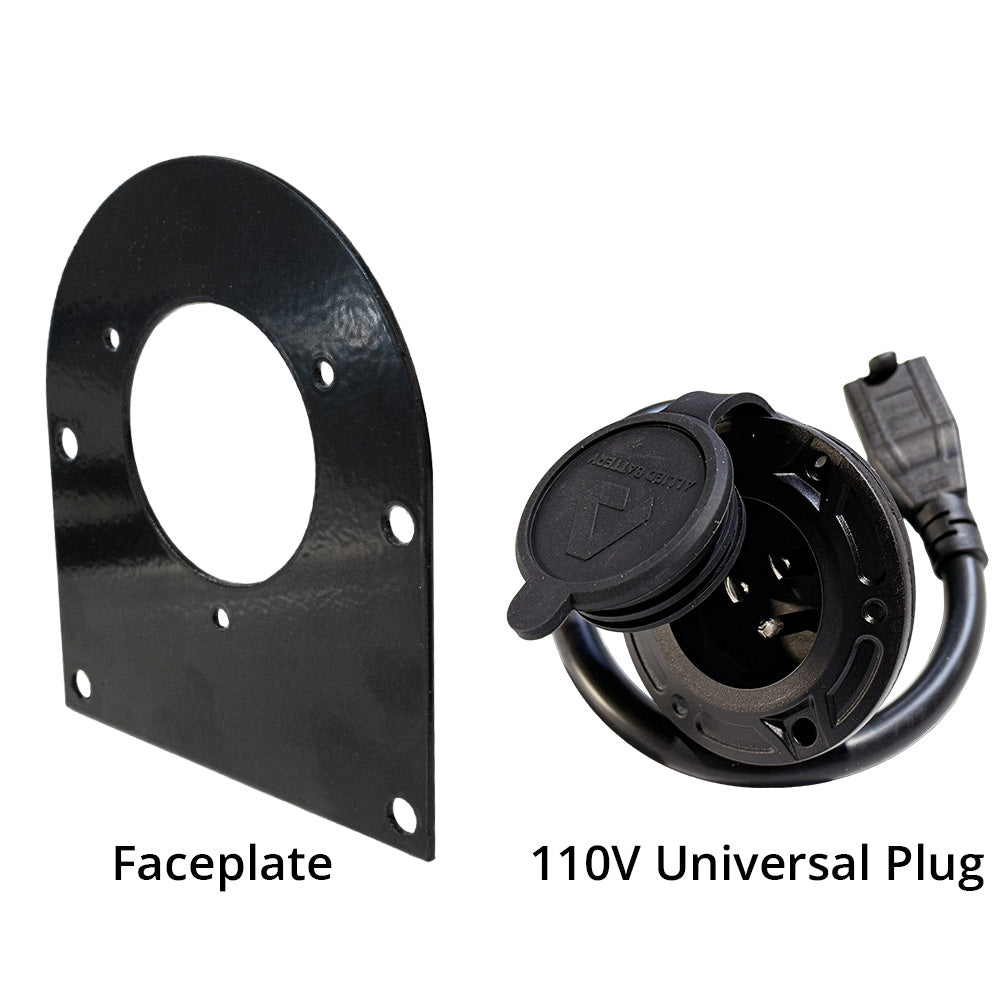 Club Car 48V Onboard 110v Charging Receptacle with Extension Cord Plug