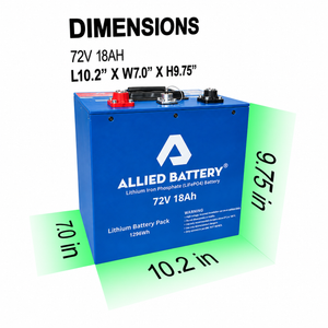 Allied 72V LiFePO4 Lithium Golf Cart Batteries - "Drop-in-Ready"