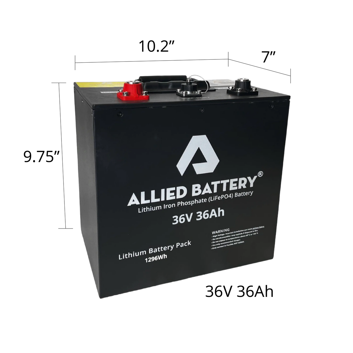 Allied Lithium 36V "Drop-in Ready"  Batteries - ONLY for adding to your Allied system / warranty replacement /or trolling motors Allied Batteries