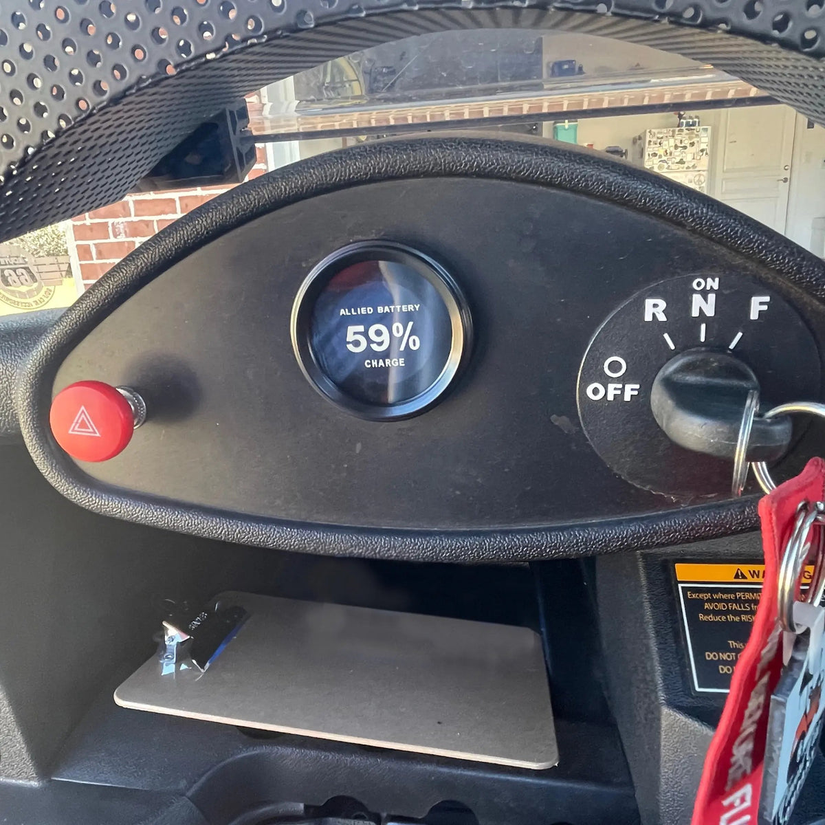 Comm Port State of Charger Meter - Blue Allied Lithium Golf Cart and Boat Batteries