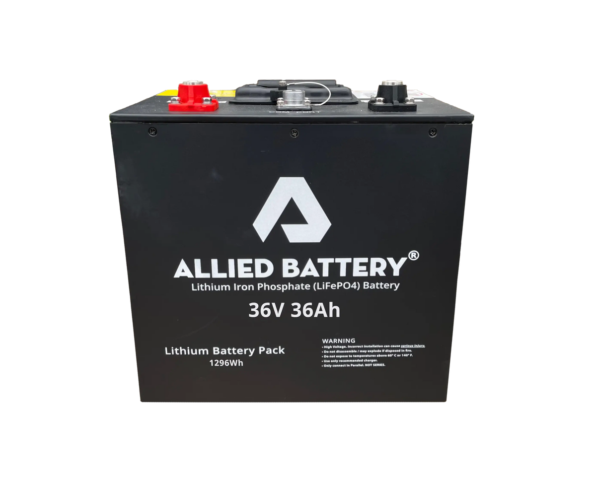 Allied Lithium 36V "Drop-in Ready"  Batteries - ONLY for adding to your Allied system / warranty replacement /or trolling motors Allied Batteries