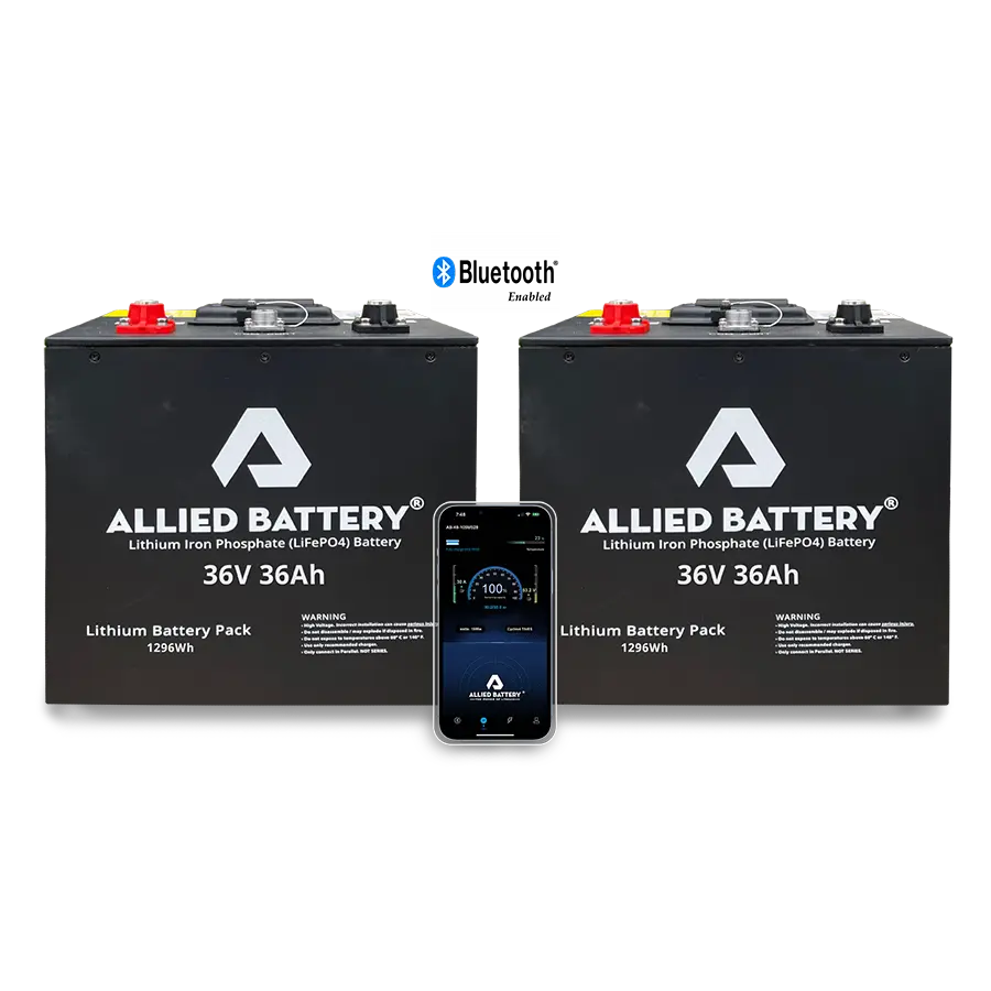 Allied Lithium 36V "Drop-in Ready"  Batteries - ONLY for adding to your Allied system / warranty replacement /or trolling motors Allied Batteries
